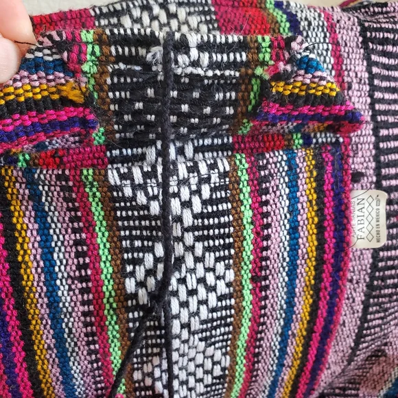 Handcrafted Colorful Striped Boho Women's Shoulder Bag - Picture 5 of 15